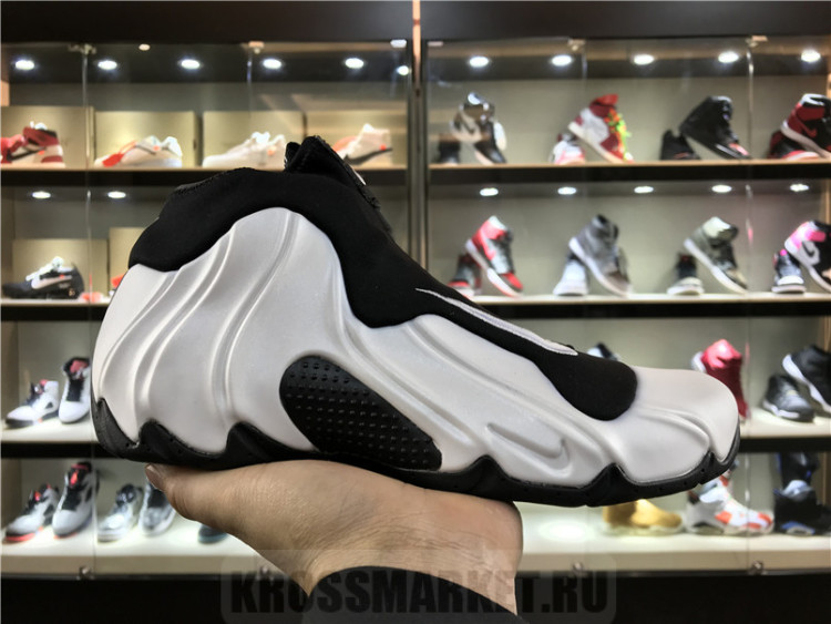 Nike Air Flightposite one Solo Slide white black