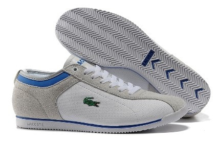 Lacoste дисконт обувь white-gray-blue