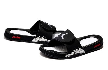 Jordan Hydro 5 V тапочки  black/white/red