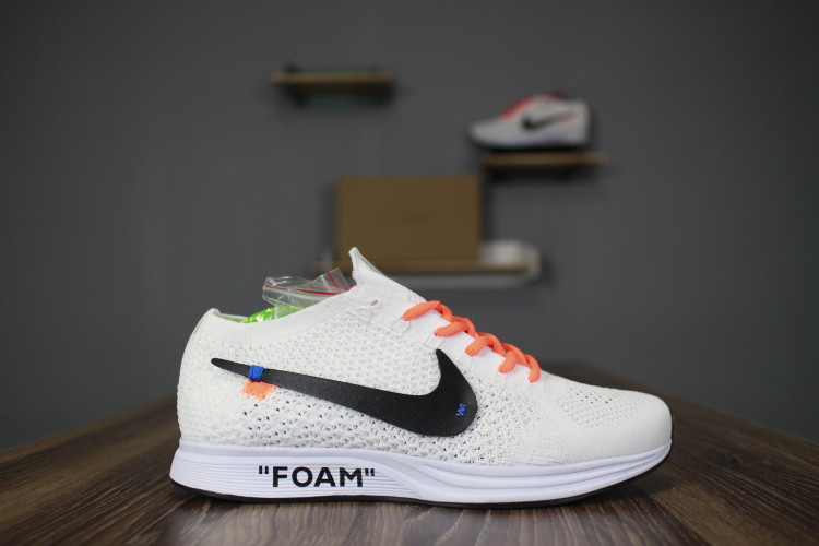 Nike flyknit shop racer off white