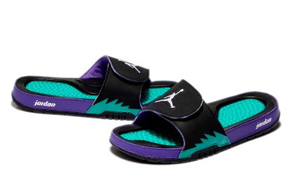 Jordan Hydro 5 V тапочки  turquoise/purple/black/white
