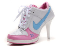 Nike Dunk low Heels White/pink/blue 13