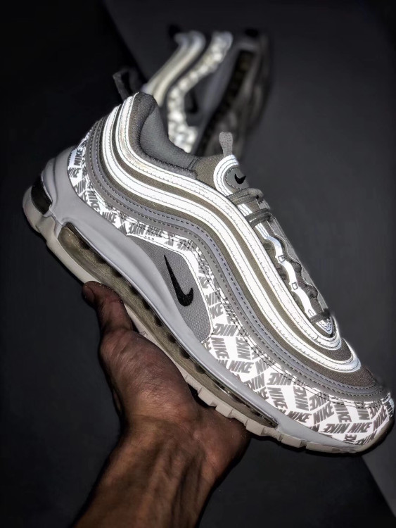 NIKE AIR MAX 97 "Reflective LOGO" white luminous