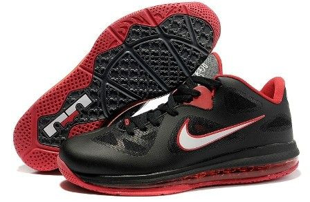 LeBron James 9 (IX) Black/White-Cool Grey-Sport Red