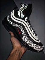 NIKE AIR MAX 97 "Reflective LOGO" black red white luminous