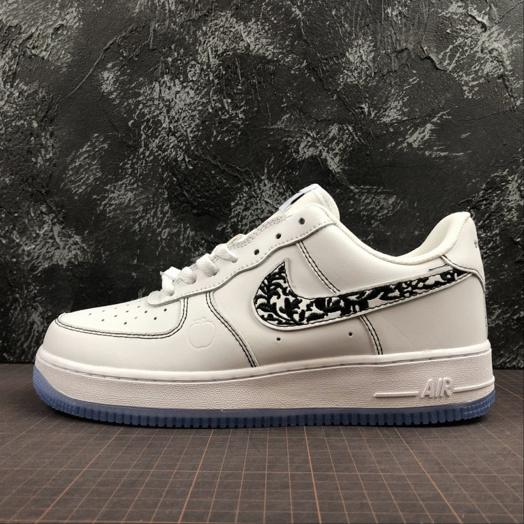 Nike Air Force 1 '07 315122-100 white black pattern design 