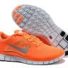 Nike free run +3 orange/gray