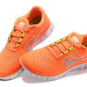 Nike free run +3 orange/gray