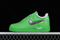 380 NEW YORK BROOKLYN MUSEUM X OW X AIR FORCE 1 07 LOW LIGHT GREEN SPARK - UNSIEX 36-47.5