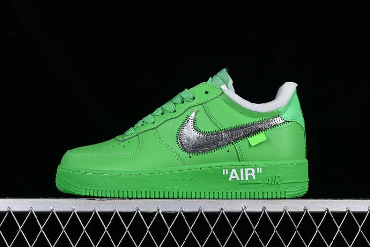 380 NEW YORK BROOKLYN MUSEUM X OW X AIR FORCE 1 07 LOW LIGHT GREEN SPARK - UNSIEX 36-47.5