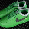 380 NEW YORK BROOKLYN MUSEUM X OW X AIR FORCE 1 07 LOW LIGHT GREEN SPARK - UNSIEX 36-47.5