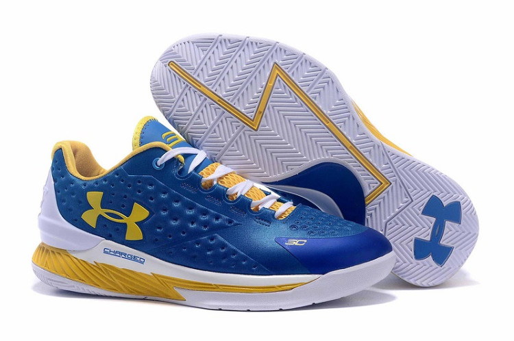 UA Curry One Low blue/white/yellow