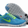 Nike free run +3 blue/green