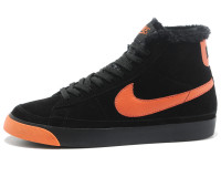 Nike blaze Hi мех (black/orange)