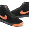 Nike blaze Hi мех (black/orange)