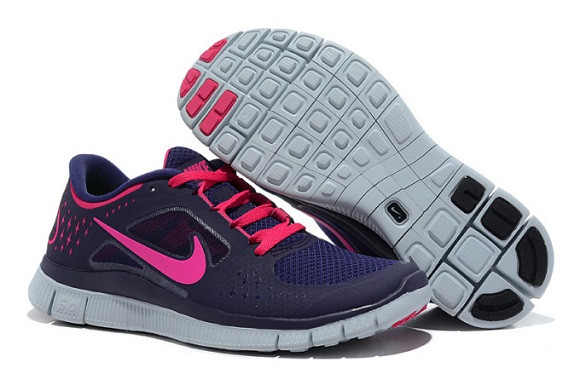 Nike free run +3 purple/pink