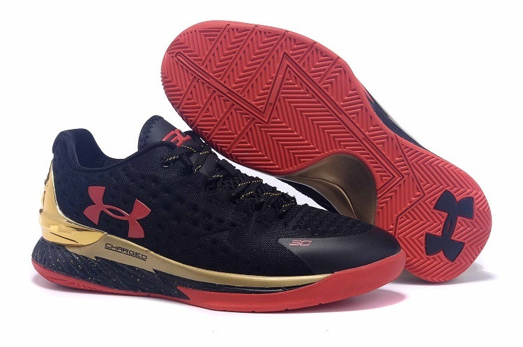 UA Curry One Low black/gold/red