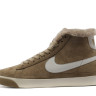 Nike blaze Hi мех (Brown/White)