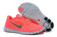 Nike free run +3 pink/gray