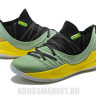 Under Armour Curry 5 Low black light green yellow white