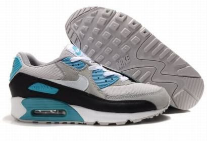 Air Max 90 (white/gray/turquoise/black)