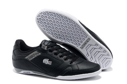 Lacoste дисконт обувь black-white-gray