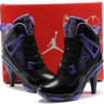 Air Jordan 4 High Heels Black/purple