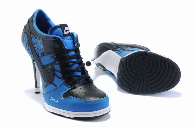 Nike Dunk High Heels Black/Blue
