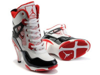 Air Jordan 4 High Heels White/black/red