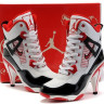 Air Jordan 4 High Heels White/black/red