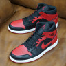 Air Jordan 1 Mid Red and Black AJ1 554724-074