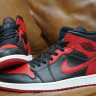 Air Jordan 1 Mid Red and Black AJ1 554724-074