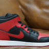 Air Jordan 1 Mid Red and Black AJ1 554724-074