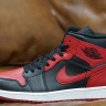 Air Jordan 1 Mid Red and Black AJ1 554724-074