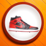 Air Jordan 1 Mid Red and Black AJ1 554724-074