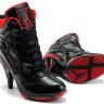 Air Jordan 4 High Heels Black/red