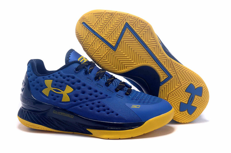UA Curry One Low blue/yellow