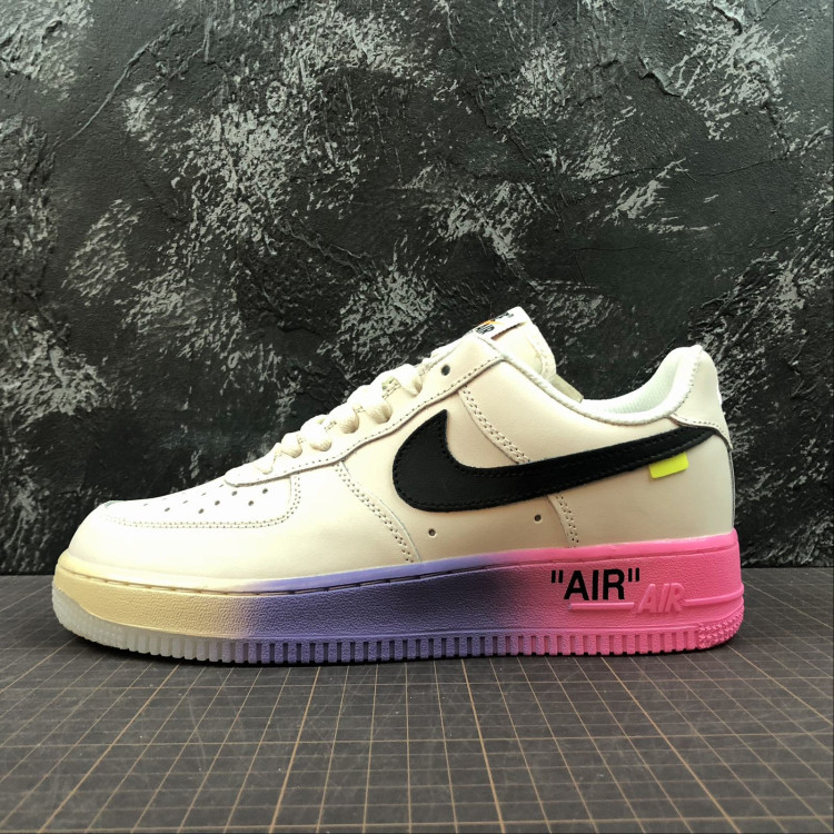 Nike Air Force 1 x Off-White white black pink