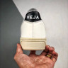 Veja V-10 Leather Extra Sneakers white black beige