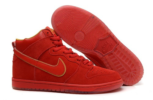 Nike Dunk SB High Red/gold