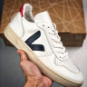 Veja V-10 Leather Extra Sneakers white black beige red 