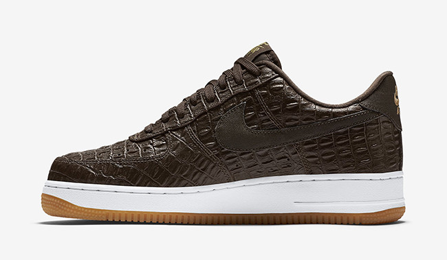 Air Force One Low brown croc