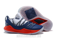 Under Armour Curry 5 Low White blue red