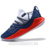 Under Armour Curry 5 Low White blue red