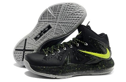 LeBron 10 X PS Elite black/volt-dot