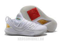 Under Armour Curry 5 Low white gold grey red