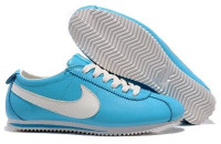 cortez женские Leather skyblue/white