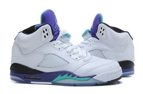Air Jordan 5 Retro White/Grape