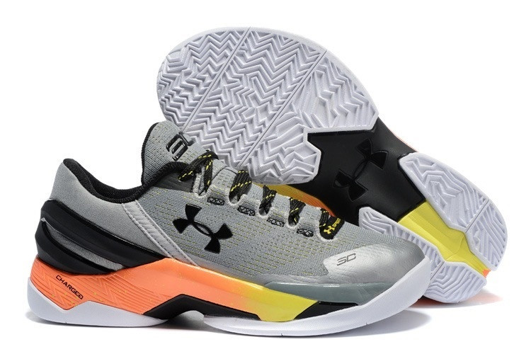 UA Curry Two Low grey/orange/white