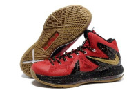 LeBron 10 X PS Elite red/black/gold